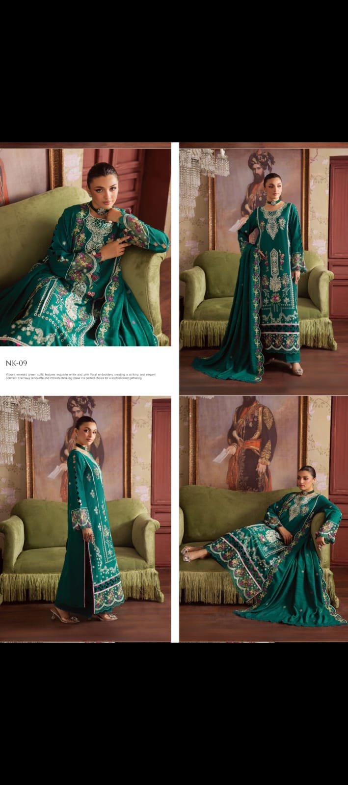 MAHNUR LUXURY EMBROIDRED KHADDAR 3 PIECE UNSTICHED COLLECTION ( FREE SHIPPING )