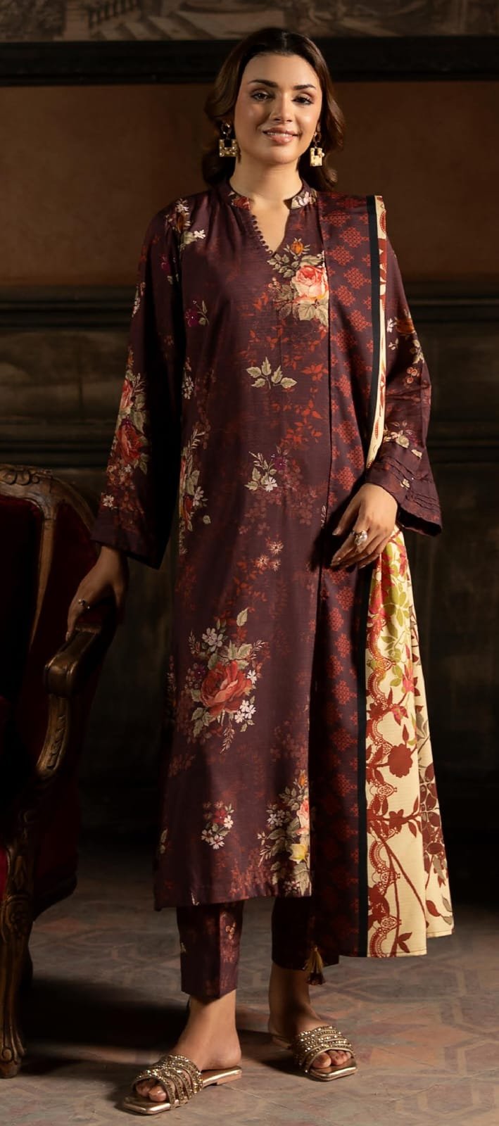 GULL JEE WINTER PRINTED LINEN WINTER COLLECTION